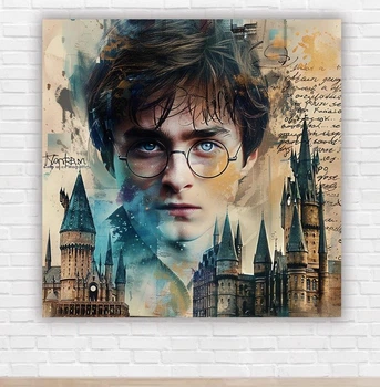 Бумажный плакат "Гарри Поттер, Harry Potter" 1,5х1,5м