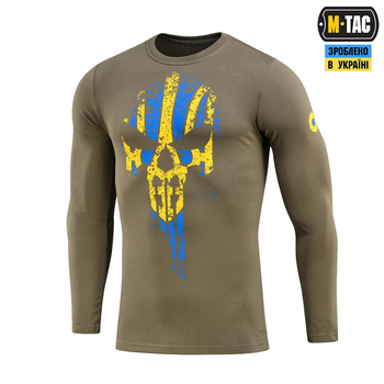 Тактична футболка M-Tac Містник довгий рукав Olive/Yellow/Blue 2XL