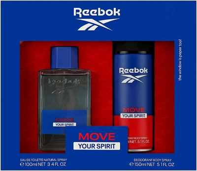 Набір (edt/100ml + deo/150ml) - Reebok Move Your Spirit For Men (1138104-137470)