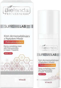 Дерморевитализирующий крем с пептидом меди и полинуклеотидами - Bielenda Professional SupremeLab Dermo-Revitalizing Cream With Polynucleotides & Copper Tripeptide 50ml (1208349-138508)