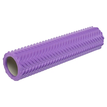 Ролер масажний циліндр (ролик мфр) 45см Grid Line Roller EVA (d-10,5см, Фіолетовий) (FI-9387_Фіолетовий)