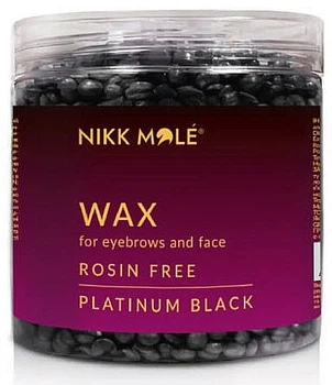 Воск в гранулах для бровей и лица - Nikk Mole Platinum Black 100g (1349393-13924111)
