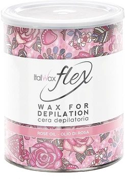 Теплый воск для депиляции в банке "Кремовая роза" - ItalWax Flex 800ml (1316876-1368906)
