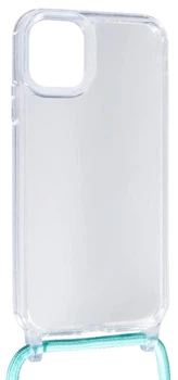 Чохол зі шнурком Transparent Case with Rope на Apple iPhone 13 (green lace)