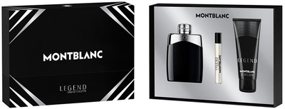 Zestaw prezentowy męski Montblanc Legend Woda toaletowa 100 ml + Żel pod prysznic 100 ml + Miniatura 7.5 ml (3386460135474)