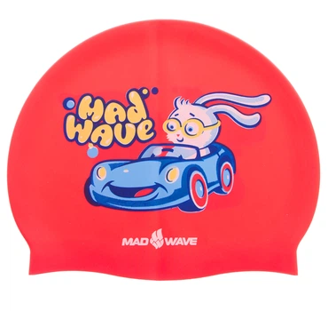 Шапочка для плавания детская M-D BUNNY (силикон, красный) (M057812000W)