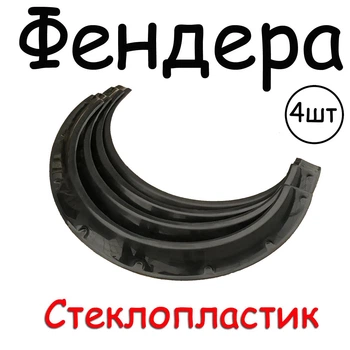 Накладки на арки Фендера універсальні склопластик чорний під фарбування