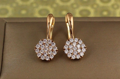 Сережки Xuping Jewelry Біоника 2,3 см золотисті