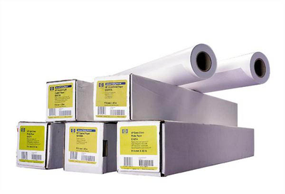 Papier do plotera HP C6568B Coated Paper 90 g/m2 1372 mm x 45.7 m Matowy Biały (0088698519790)