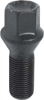 Болт колеса ун. 14x1,25x33 цинк ключ 17 конус (Walline) черный F 406