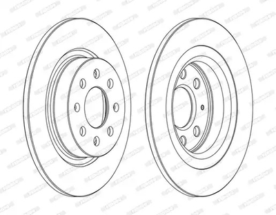 Диск тормозной FIAT PUNTO, OPEL CORSA, FERODO (DDF1299C)