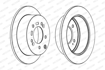 Диск тормозной KIA CERATO, FERODO (DDF1945)