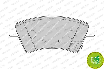 Комплект тормозных колодок, дисковый тормоз SUZUKI SX4, FIAT SEDICI, FERODO (FDB1875)