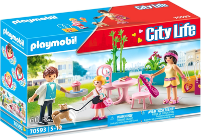 Zestaw zabawek Playmobil City Life Fashion Coffee Break 60 szt (4008789705938)