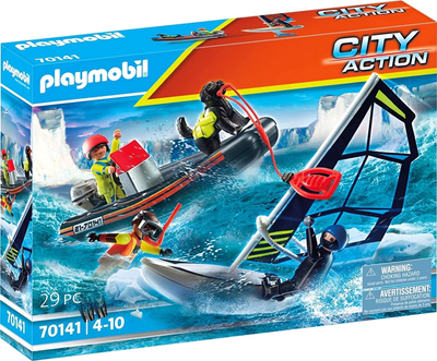 Zestaw zabawek Playmobil City Action Water Rescue with Dog 29 szt (4008789701411)