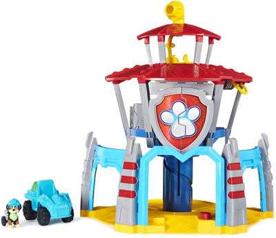 Zestaw Spin Master Paw Patrol Kwatera główna dinozaurów w zestawie pojazd podstawowy figurka szczeniaka Rexa (0778988319994)