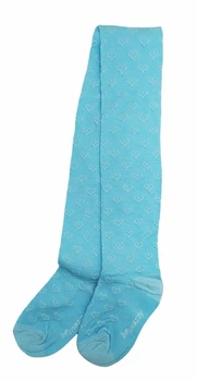 Колготки трикотаж ажурні для дівчинки Be Snazzy RA-07 068-74 см (3-9 months) блакитний