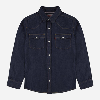 Koszula młodzieżowa chłopięca jeansowa Levi's 9E6866-D3C 14A 162 cm Granatowa (3666643024772)