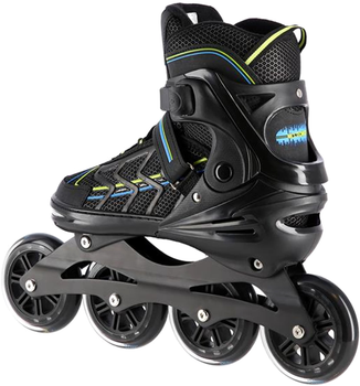 Rolki Nils Extreme Czarno-Limonkowe L 39-42 (5907695595017)