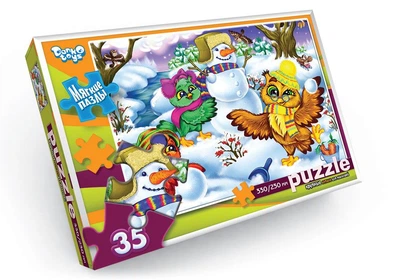 Пазли м'які Сніговик 35 ел., серія 9, S35-09-09 Danko Toys