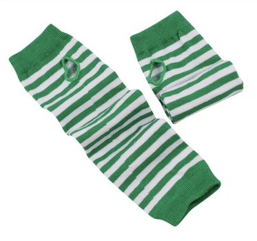 Гетры на руки Home Socks Нарукавники Зелено-белые