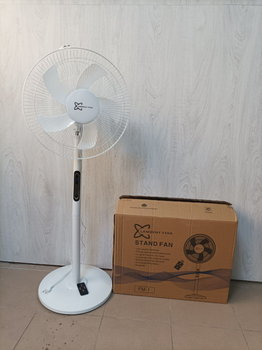 Вентилятор підлоговий з пультм дистанційного керування Lambent Star Stand Hand FM-1, LED дисплей, 8 режимів