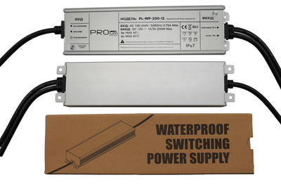 Блок питания PROLUM™ 12V, 200W, 16.7А, Series "WPS"