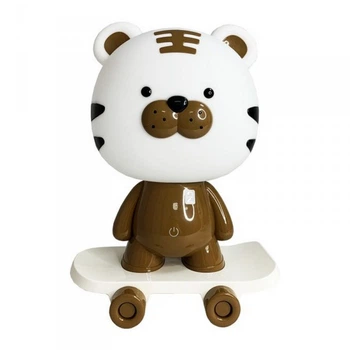 Нічник дитячий «Тигр на скейті» MGZ-1408(Brown) мережевий, живлення від USB