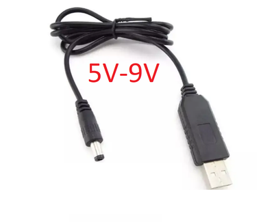 Кабель шнур провід живлення USB DC 5.5мм*2.1мм з 5V на 9V вольт роутер вайфай Wifi