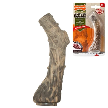 Жувальна іграшка для собак nylabone extreme chew antler ріг оленя, смак оленини 14x4x3,5 см