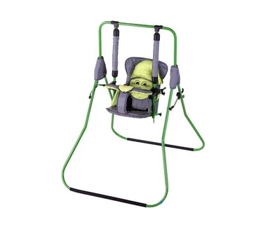 Детские качели для пола Алинка 110 x 65 x 130 см Green and gray (90320)