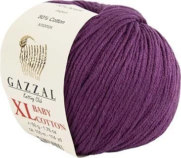 Пряжа Gazzal Baby Cotton XL 3441 фиолетовый