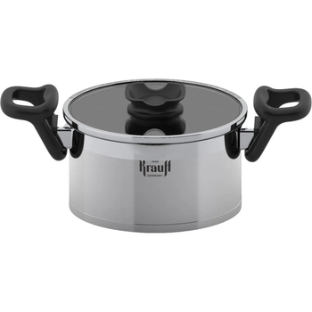 Кастрюля с крышкой Krauff Elegance 26-247-030 20 см 3.7 л серебристая 4871368