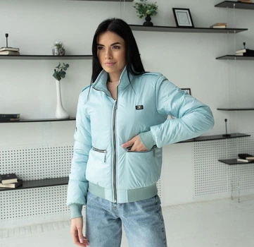 Жіноча демісезонна куртка UF-Fashion UF-32 40 м`ятний