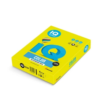 Бумага цветная IQ Color A4 80 г/м2 500 листов Неоновая желтая (NEOGB/A4/80/IQ)