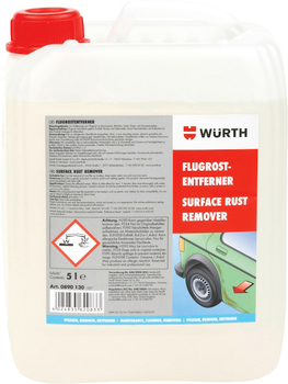 Засіб для видалення поверхневої іржі Wurth 5 л (0890130)