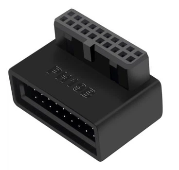 Адаптер 90-градусный USB 3.0 с внутренним разъемом 19/20P PH19B для материнской платы компьютера