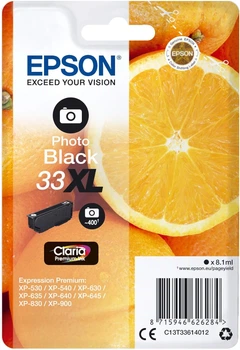 Картридж Epson T33 XL 8.1 мл Photo Black (C13T33614012)