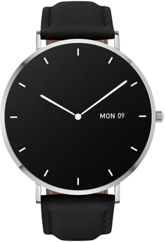 Smartwatch Garett Verona Srebrno-czarny Skórzany (5904238484517)