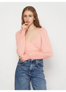Блуза H&M M Кораловий 25-1048_03