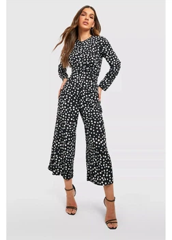 Комбинезон boohoo 36 Черно-белый HA5788_01