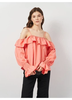 Блуза boohoo 40 Коралловый HA9051_01