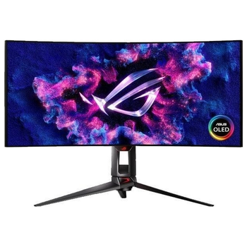 Монитор Asus 33.9" ROG Swift PG34WCDM 2xHDMI, DP, USB-C, 3xUSB, MM, OLED, 3440x1440, 21:9, 240Hz