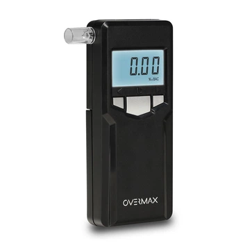 Алкотестер електрохімічний Overmax AD-06, точність 0,05 ‰, діапазон 0,00 - 4,00 ‰