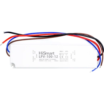 Блок питания HiSmart 12V, 8.5A, 100W, IP67