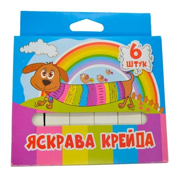 Мел iTEM школьный, 19х19х100 мм, МАКСИ, 6 шт., белый (iTEM10019W06)