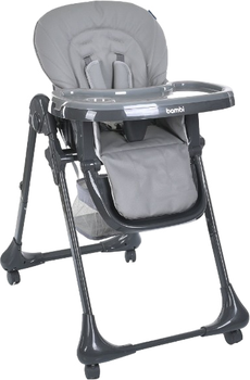 Стільчик для годування Bambi сірий (M 3233L-G gray) (6903317649693)