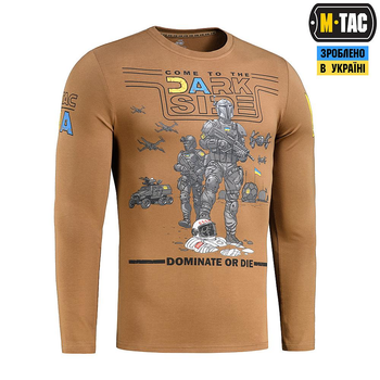 Тактическая M-Tac футболка UA Side длинный рукав Coyote Brown койот 3XL