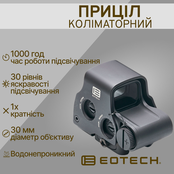 Коліматорний приціл EOTech 68MOA/1MOA сумісний з NV EXPS3-0