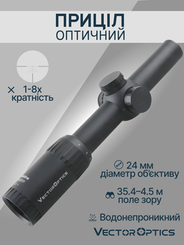 Оптический прицел Vector Optics Constantine 1-8x24 (30 мм) illum. FFP SCFF-32